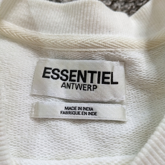 Essentiel Antwerp Zita bead & sequin puff sleeve sweatshirt 8 - Picture 10 of 14